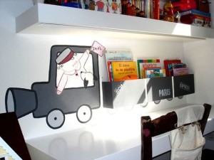 ideias para organizar os livros infantis