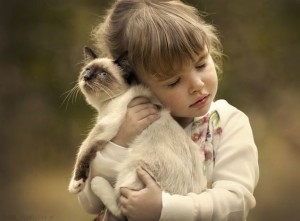 Fotos de crianças e animais de estimação