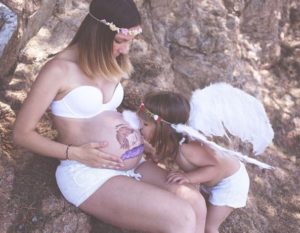 pintura corporal - barriga de grávida