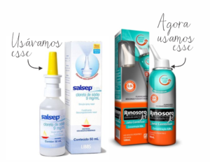 Produtos para ajudar na higienização nasal de adultos e crianças